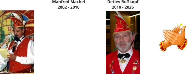 Manfred Machel 2002 - 2010 Detlev Roßkopf 2010 - 2026